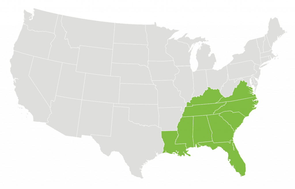southeast map